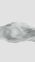 An Abstract Flowing White Material with Soft Waves That Creates a Dreamy Aesthetic Atmosphere video