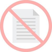 A no document sign on a white background vector
