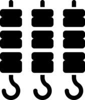 Four hooks on a white background vector