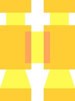 A yellow square with a cross on it vector