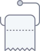 A toilet paper roll icon on a white background vector