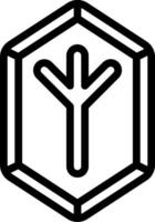 A black and white logo with a symbol of a tree vector