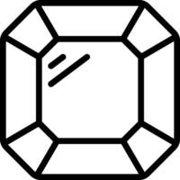 A diamond is shown in a square shape vector