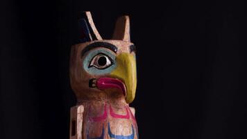 Alaskan Totem Pole Symbol Statue Figurine for Indigenous Cultural Art Display 4 video