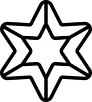 Star of david coloring pages vector