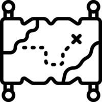 A black and white illustration of a map vector
