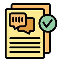 Document is being validated after a successful agreement vector