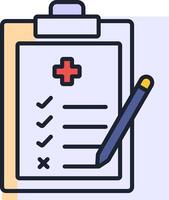 Clipboard with check list and pen icon vector