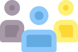A group of people with one person in the middle vector