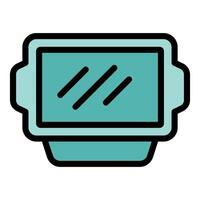 Empty baking tray for cooking and serving food vector