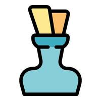 Reed diffuser spreading pleasant aroma in room vector
