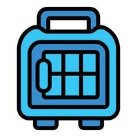 Portable air conditioner icon representing cooling system vector