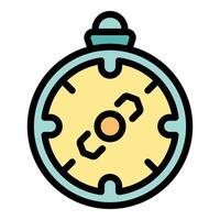 Pocket watch showing co2 emission reducing with time passing vector