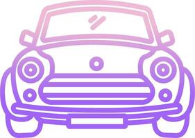 A car icon with a purple background vector