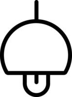 A black and white icon of a light bulb vector