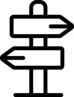 A black and white sign pointing in different directions vector