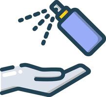 Hand washing with hand sanitizer illustration vector