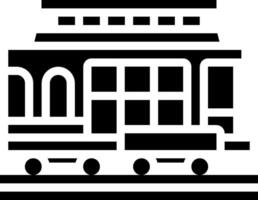A black and white image of a train on a track vector