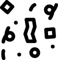 A black and white image of a bunch of different shapes vector
