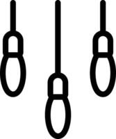 Three light bulbs hanging from a string vector