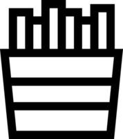 French fries icon illustration vector