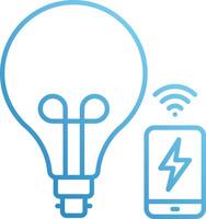 Light bulb and mobile phone vector