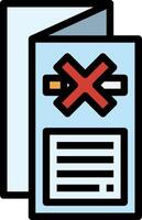 A cigarette and a check are on a document vector