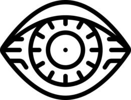 An eye icon with a clock on it vector