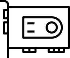 A black and white icon of a computer vector