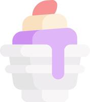 Ice cream cone icon vector