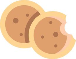 A cookie with a bite taken out of it vector