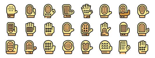 Enjoy a relaxing massage and enhance your beauty routine with these diverse massage gloves vector