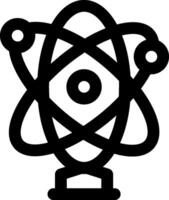 An atom symbol on a white background vector