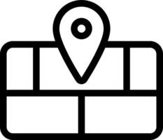 A map pin icon on a white background vector