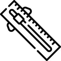 A ruler icon on a white background vector