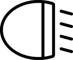 A black and white image of a light bulb vector