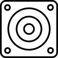 A speaker icon on a white background vector
