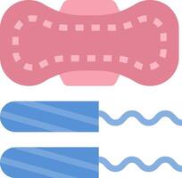 A pair of sanitary pads and a pair of sanitary pads vector