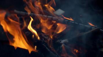 Abstract beautiful fire texture with flakes of spark video