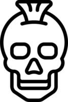 A skull with a crown on its head vector
