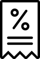 A black and white icon of a price tag vector