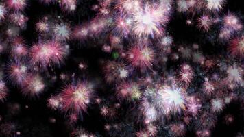 Abstract seamless loop many spark fireworks particles animation effect video