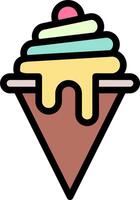 Ice cream cone icon illustration vector
