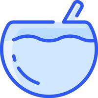 A drink with a straw in it vector