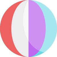 A colorful ball with two different colors vector