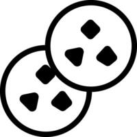 Two slices of pizza with black dots on them vector