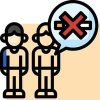 Two people are standing next to each other with a cigarette in their hand vector