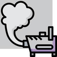 A steam engine with smoke coming out of it vector