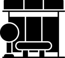 A black and white image of a store front vector