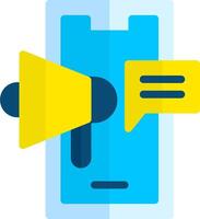 Mobile marketing - how to use a megaphone to promote your business vector